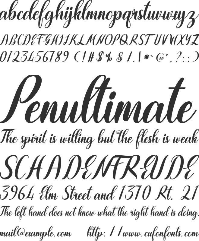 Dea Githa font preview