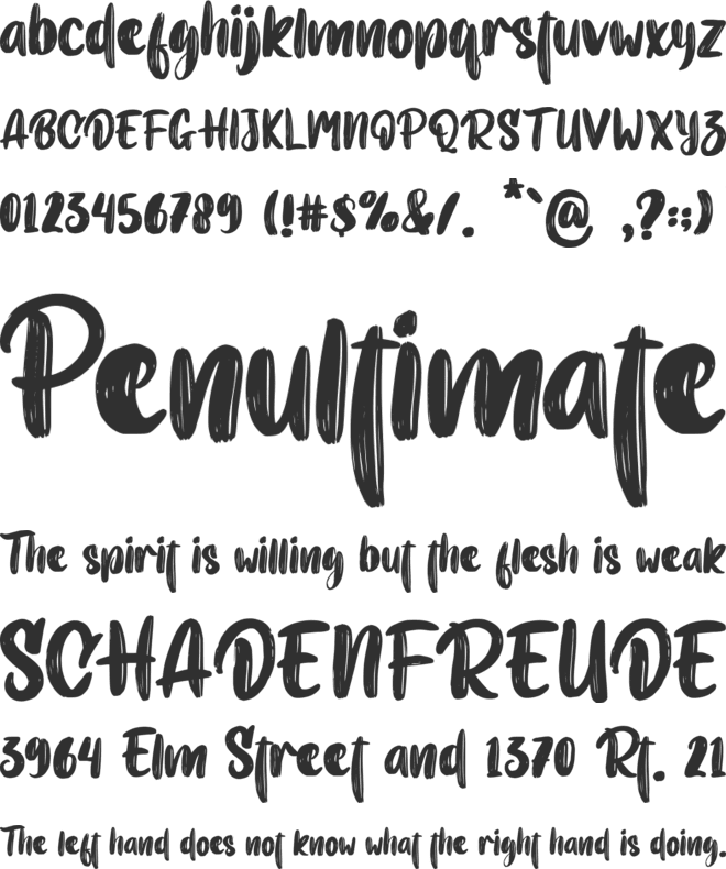 Blackness - Personal use font preview