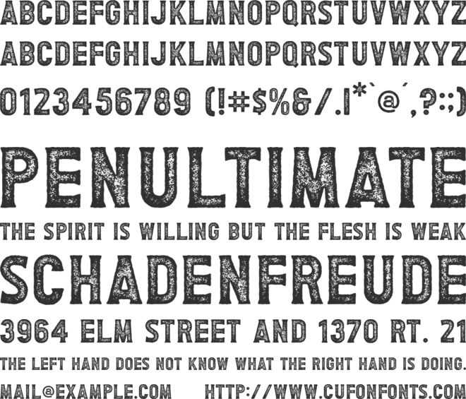 Imagine font preview