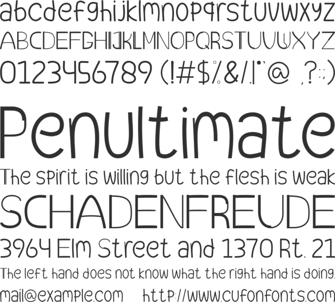 QEMAREN font preview