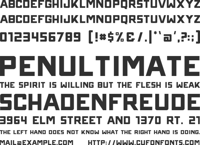 ONRAMP font preview