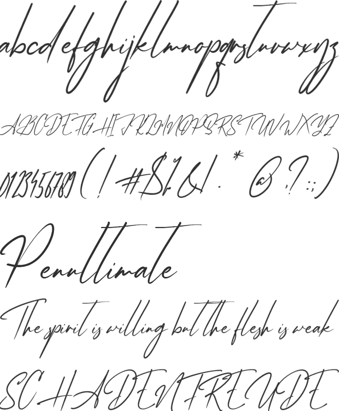 AfikaThuan font preview