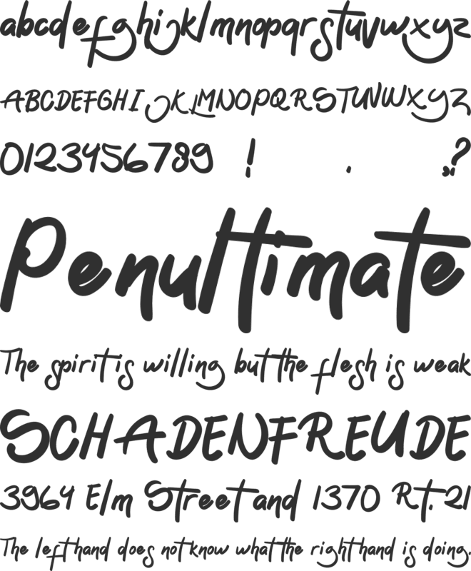 Sontoloyo font preview