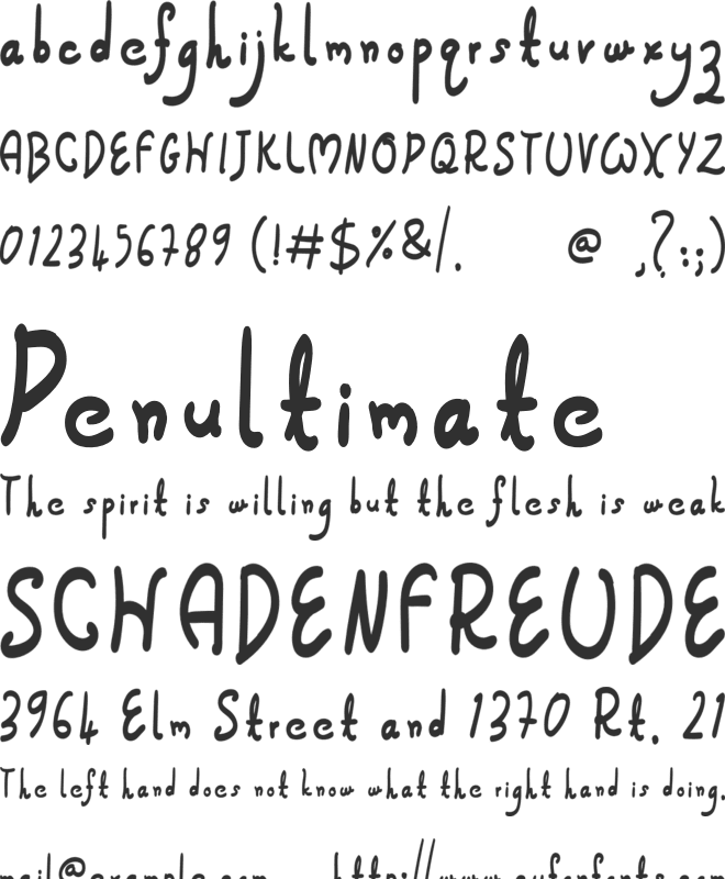 Jumpex font preview