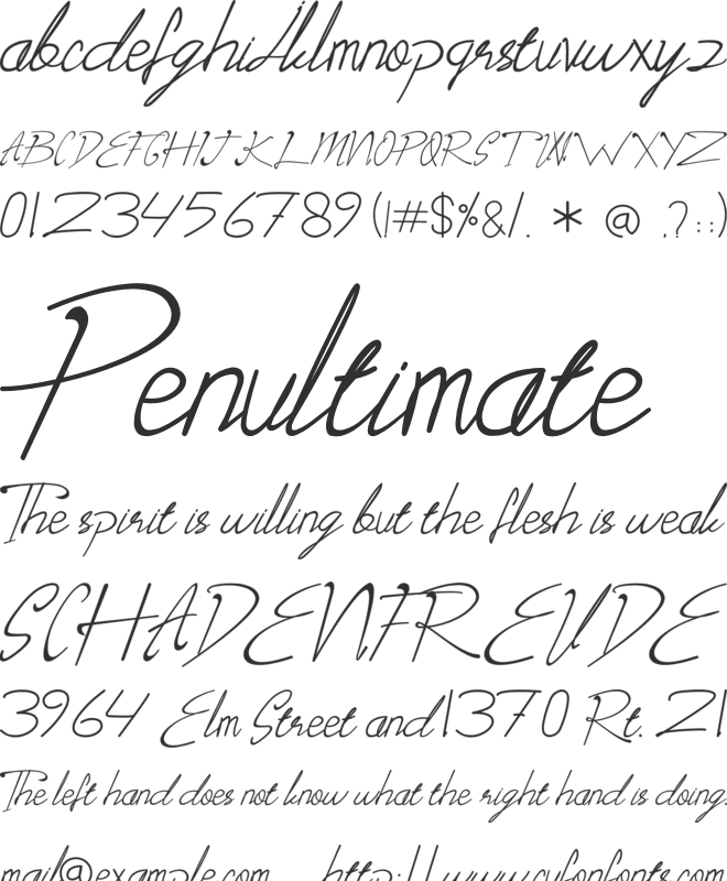 Maclaynt font preview