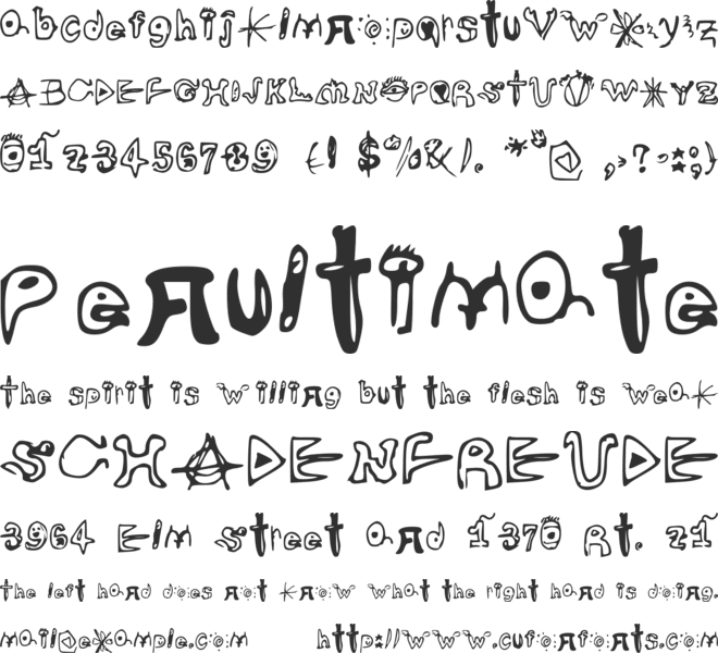 MINDBRAIN font preview