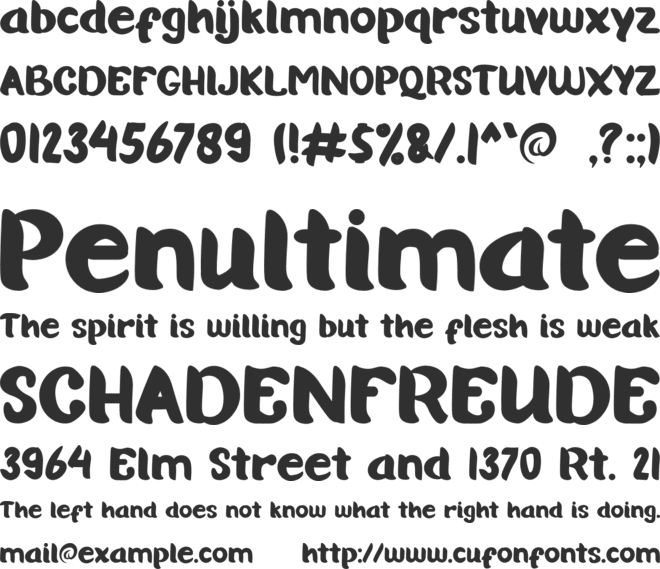 QUINCY DREAM font preview