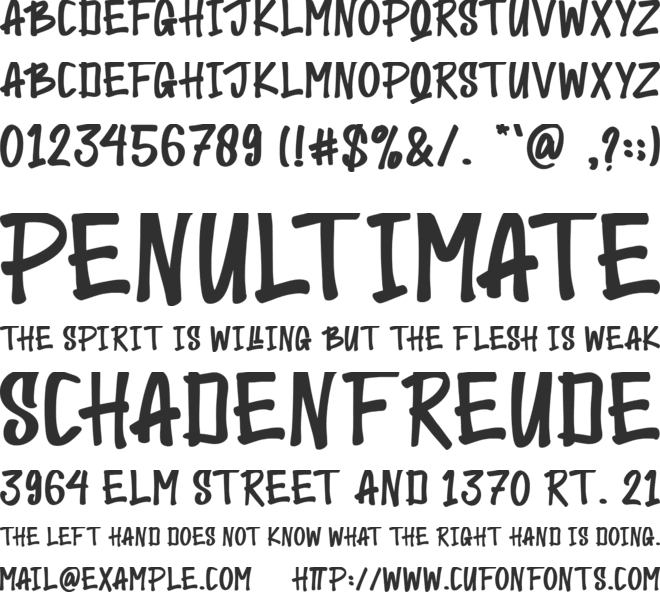 The King Maker-Personal use font preview