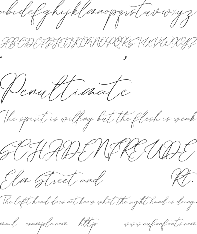 Phillona font preview