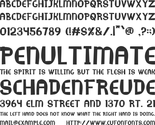 Wakiki font preview