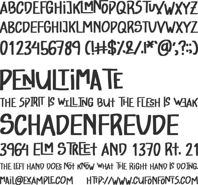 We The Champion font preview