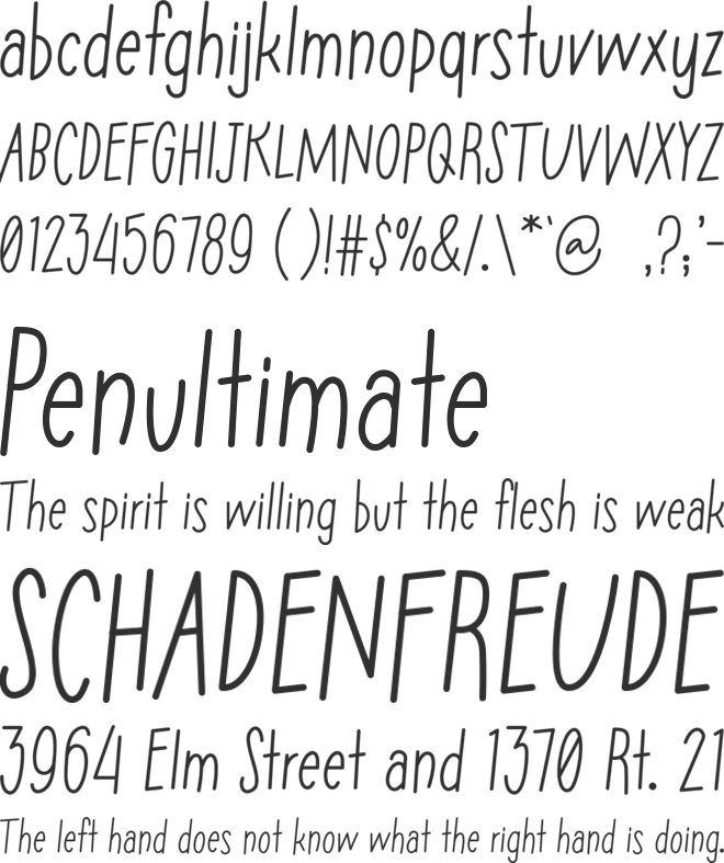 Peperoni font preview