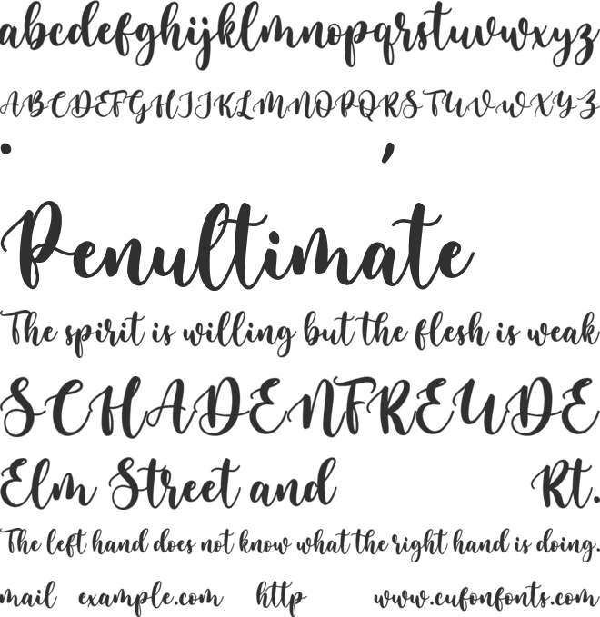 Hello Kalin font preview