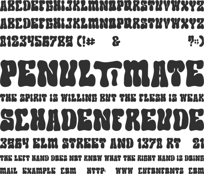 Salatiga font preview