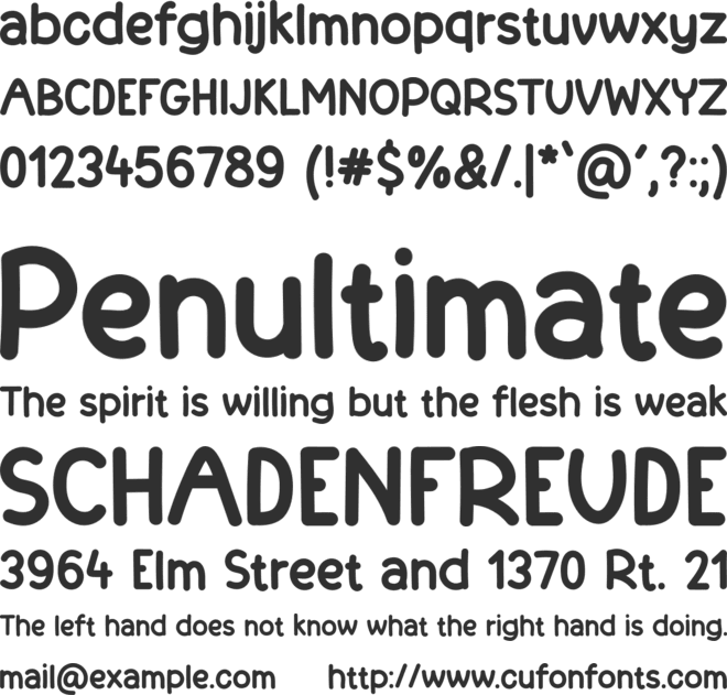 Handineat font preview