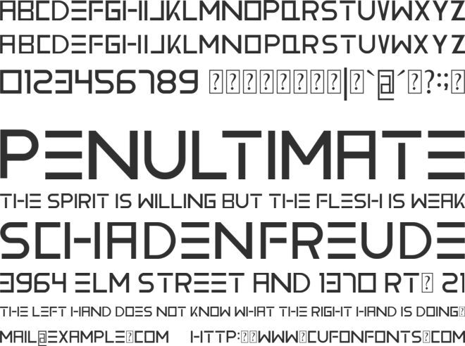 Vemanem Pro font preview