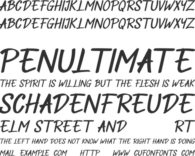 Chainsaw font preview