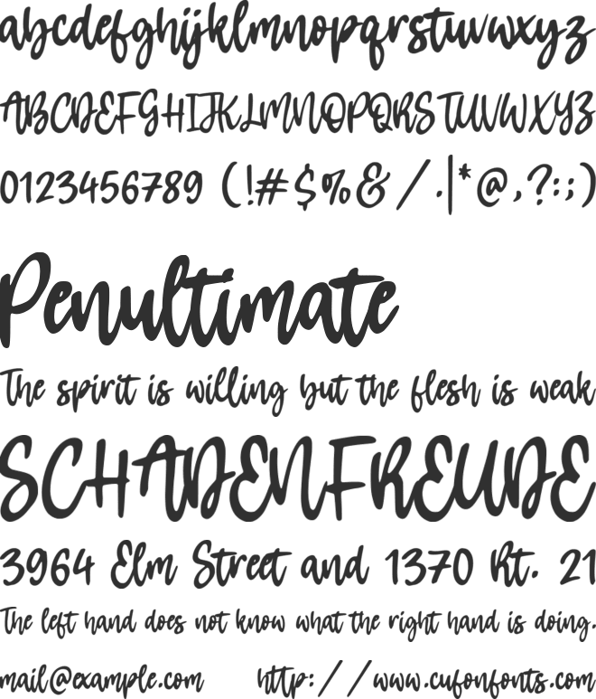 Tropicale font preview