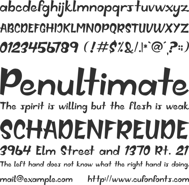 HyperKids font preview