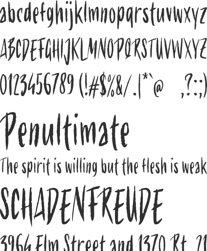 g Gorla font preview