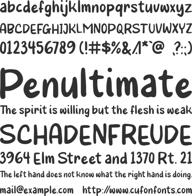 BabyStuff font preview