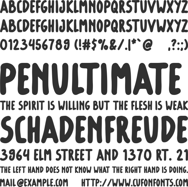 Monkey Pie font preview