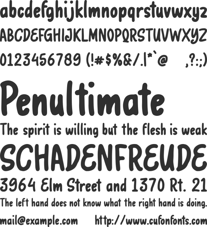 Esterhazy font preview