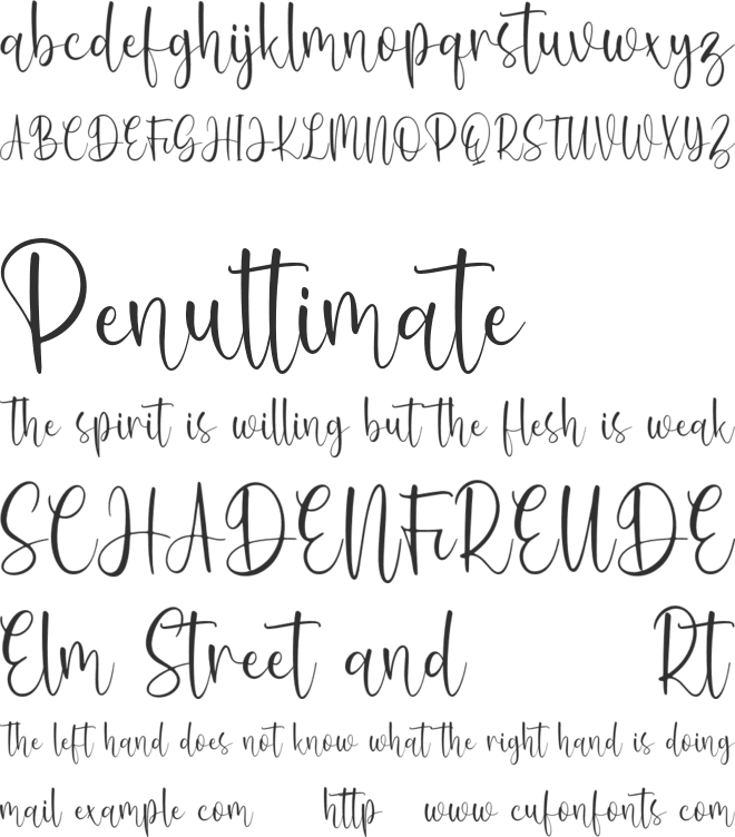 Nopellia font preview