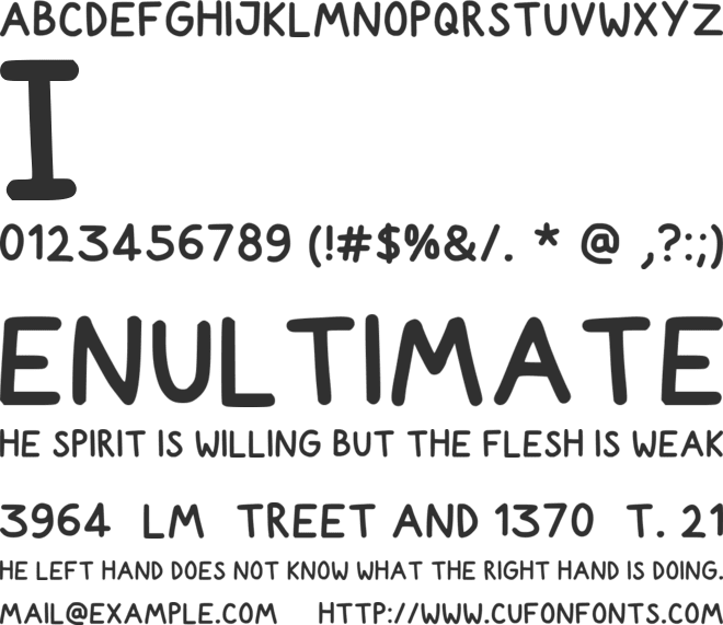 Snail Scrawl font preview