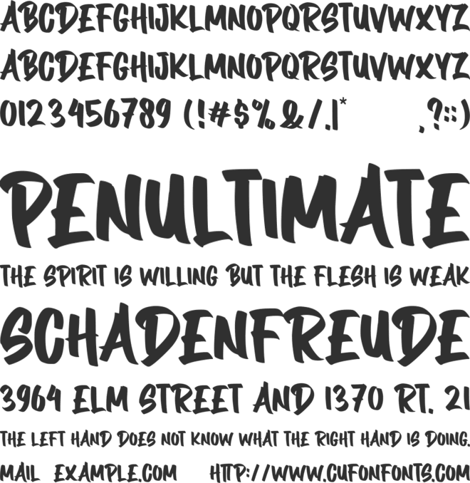 Alexis Thomas font preview