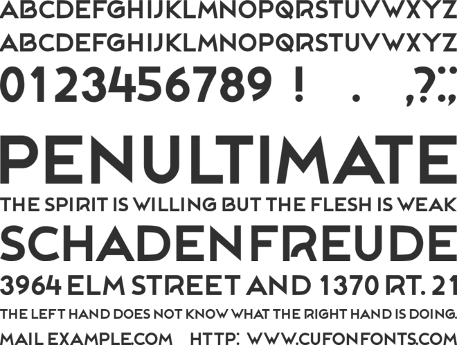 Rollicker font preview