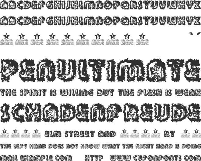 BEACHCLUB TYPE PERSONAL USE font preview