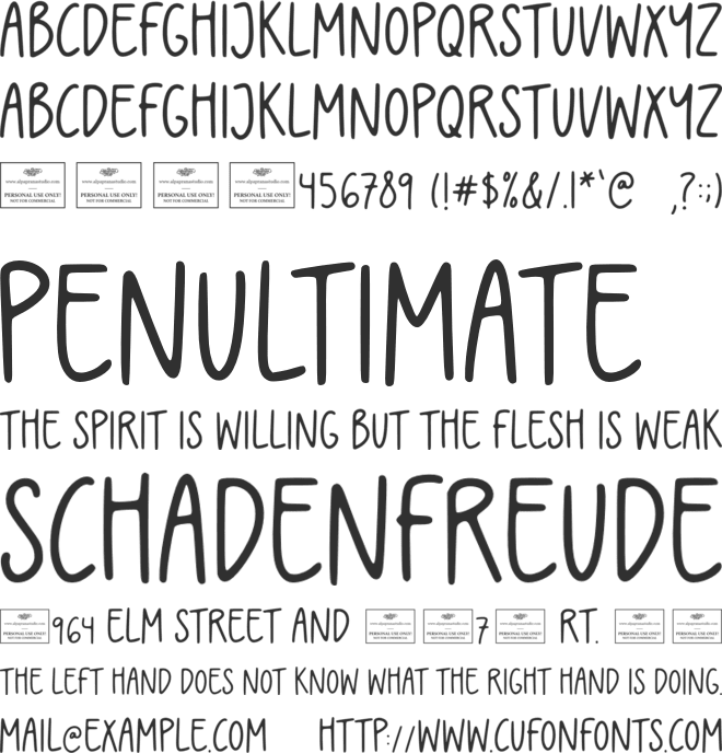 Magic Rainbow font preview