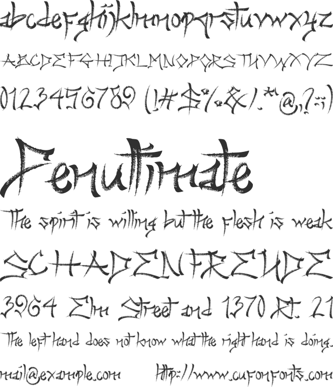 Kareudon font preview