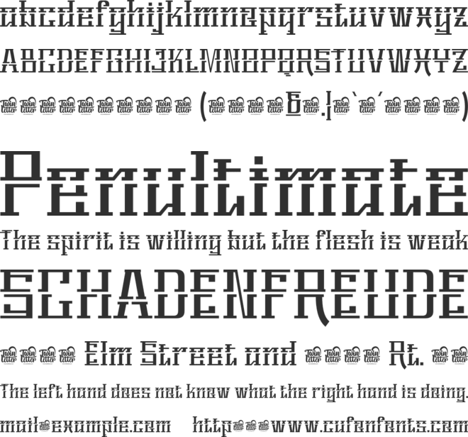 REMEEQtrial font preview