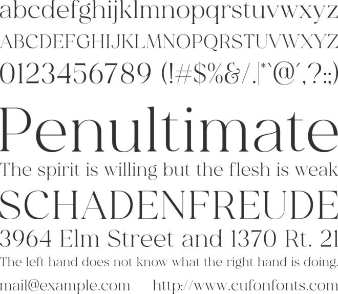 Milyuna font preview