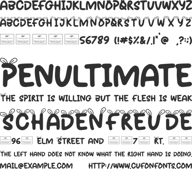 Bunbun font preview