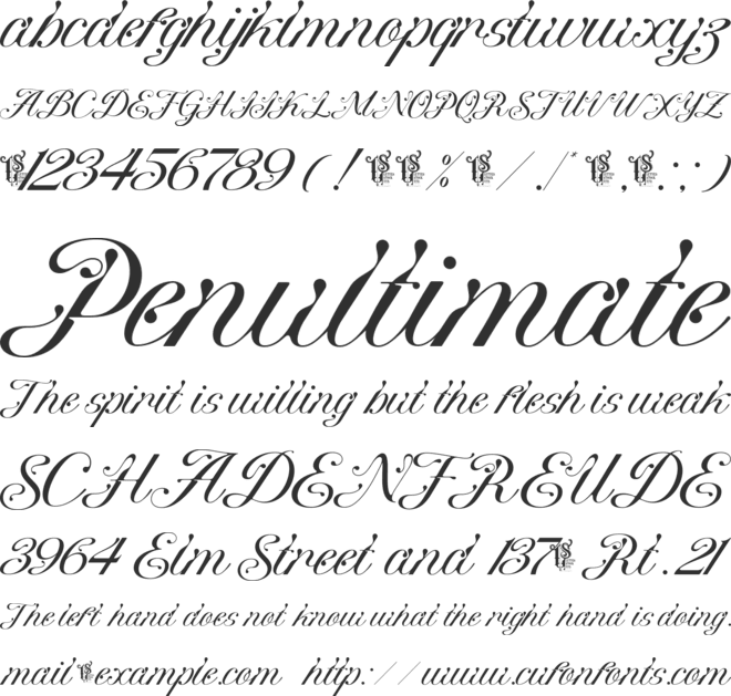 Wastecosta font preview