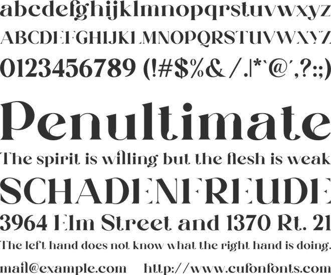 Milkipa font preview