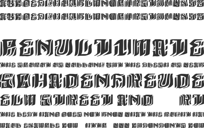 Carina Font font preview