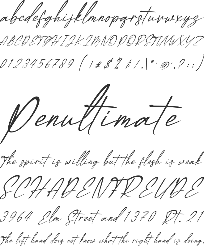 Bouglasia font preview