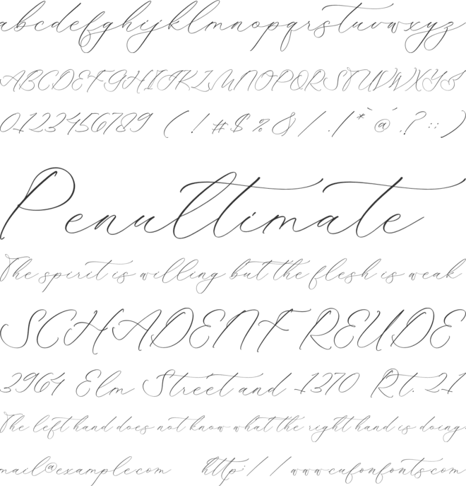 Harttenly Mondise font preview