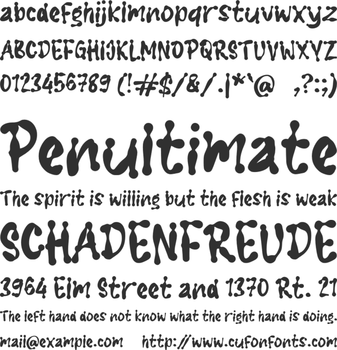 g Gatink font preview