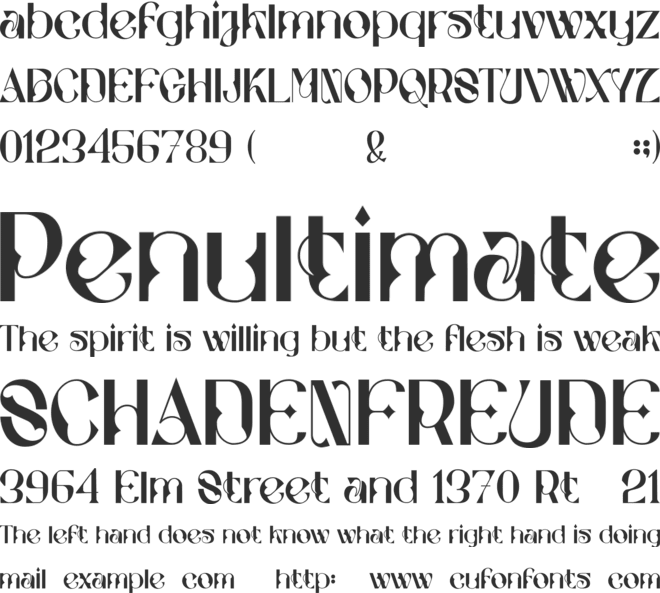 Stockhoolm font preview