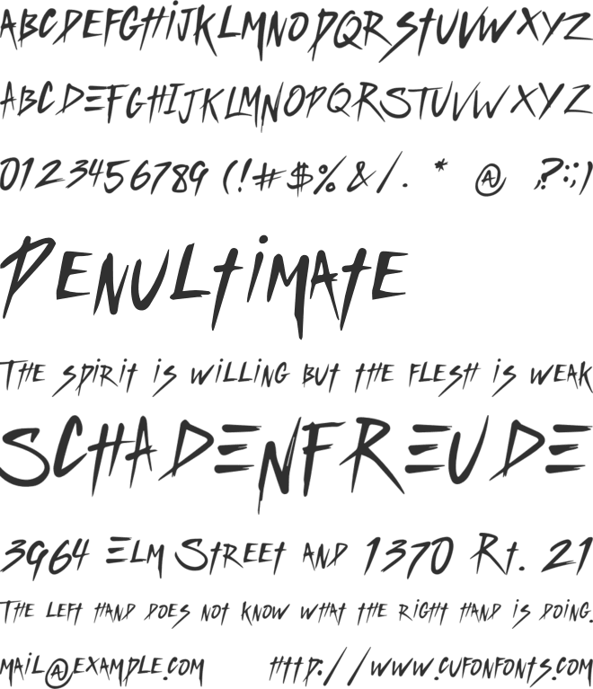 SickleMoON font preview