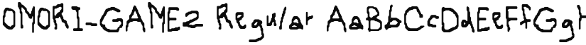 OMORI_GAME2 Regular font