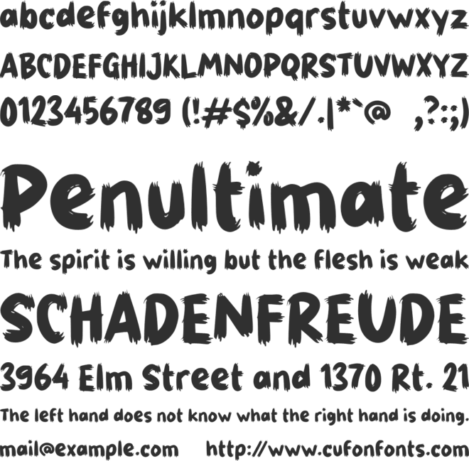 g Gemba font preview