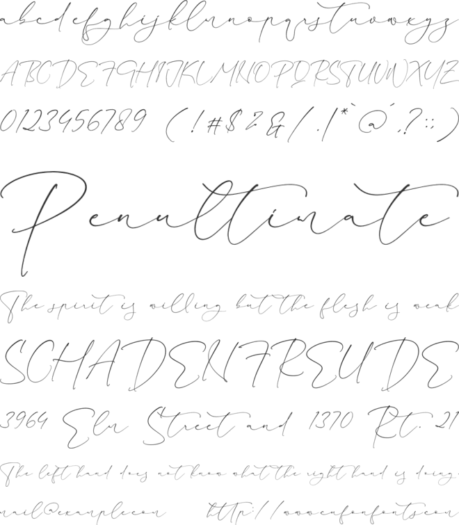 Restillofa font preview