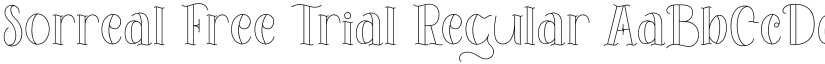 Sorreal Free Trial font download