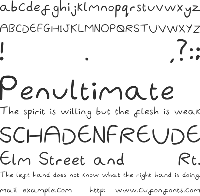 Ayumifont font preview